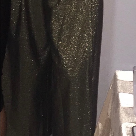 Zara Gold And Black Glitter Flared Pants Size S - Picture 3 of 10